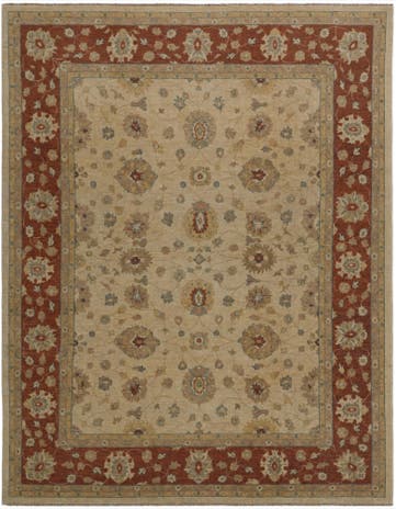 8' 1 x 10' 4 Hand Knotted Ziegler Rug
