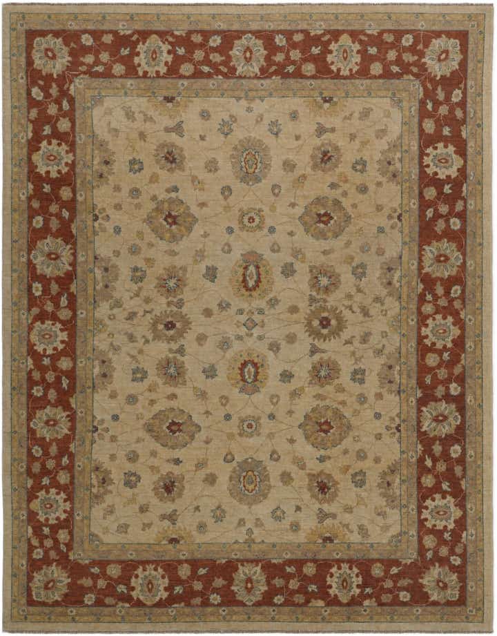 8' 1 x 10' 4 Hand Knotted Ziegler Rug