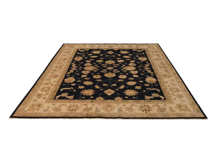 8' 11 x 11' 8 Hand Knotted Ziegler Rug