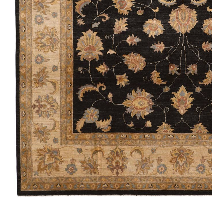 Detail image of 8' 11 x 11' 8 Hand Knotted Ziegler Rug