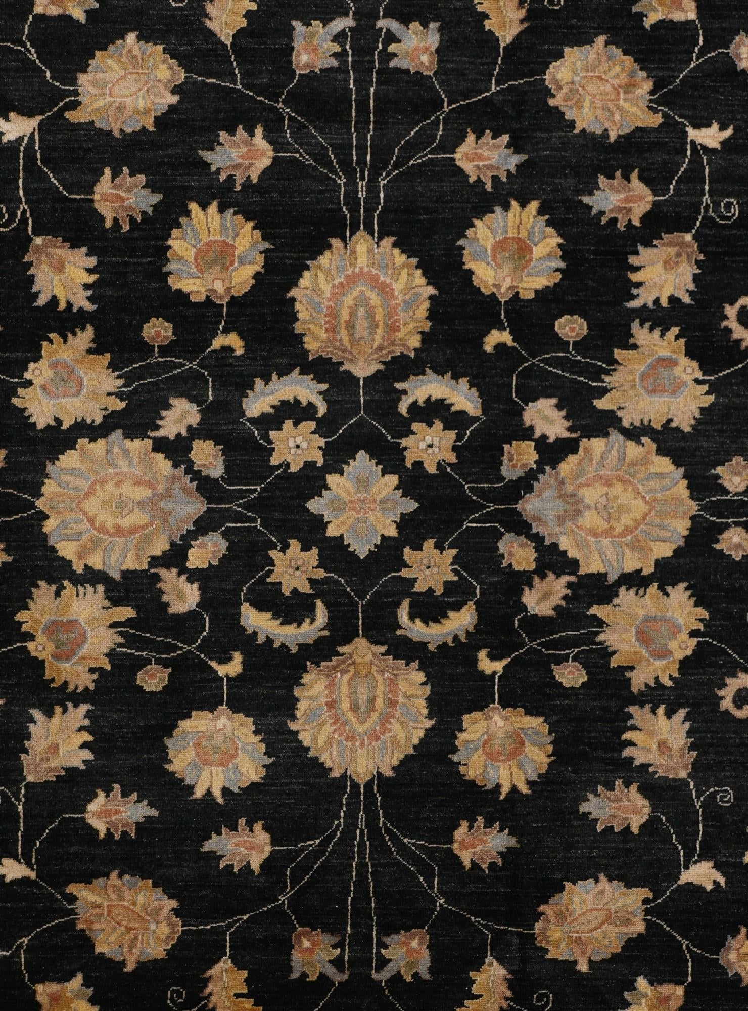8' 11 x 11' 8 Hand Knotted Ziegler Rug