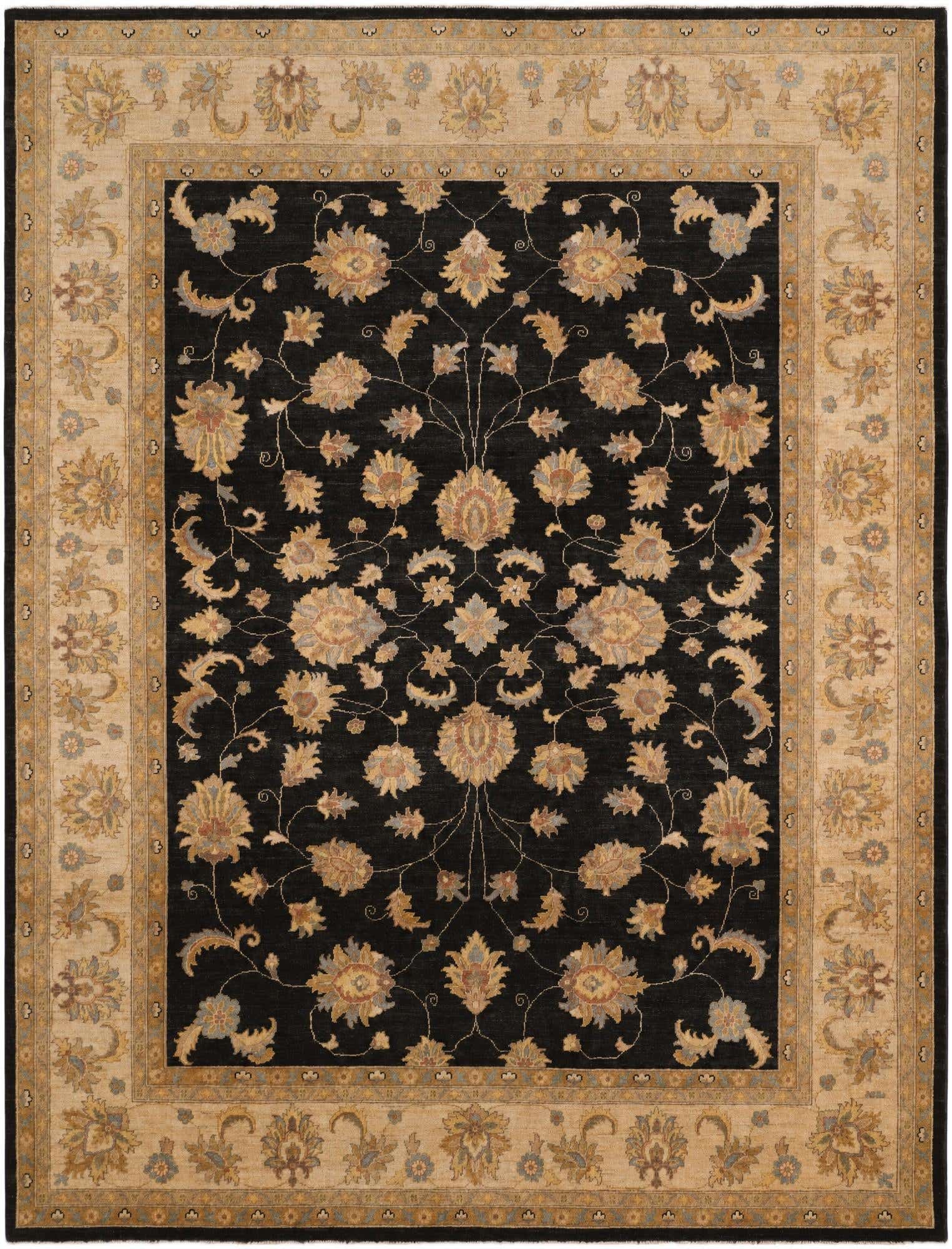 8' 11 x 11' 8 Hand Knotted Ziegler Rug