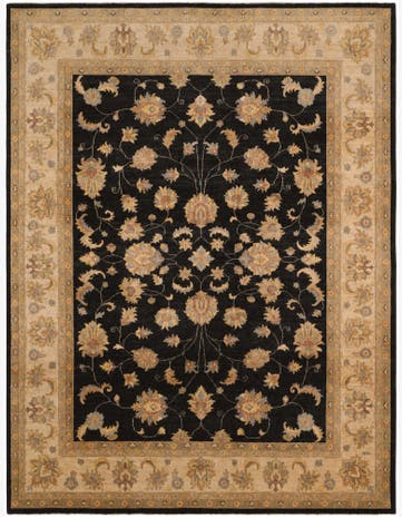8' 11 x 11' 8 Hand Knotted Ziegler Rug