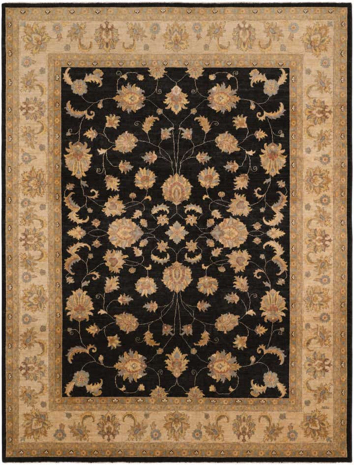 8' 11 x 11' 8 Hand Knotted Ziegler Rug