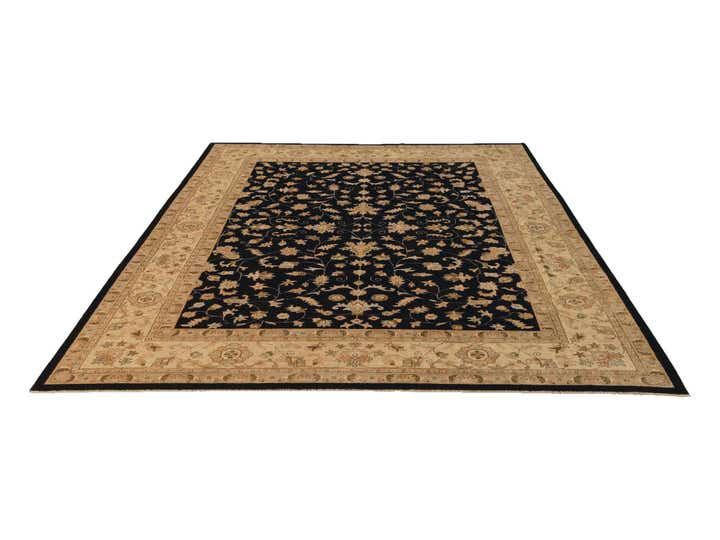 9' 3 x 11' 6 Hand Knotted Ziegler Rug