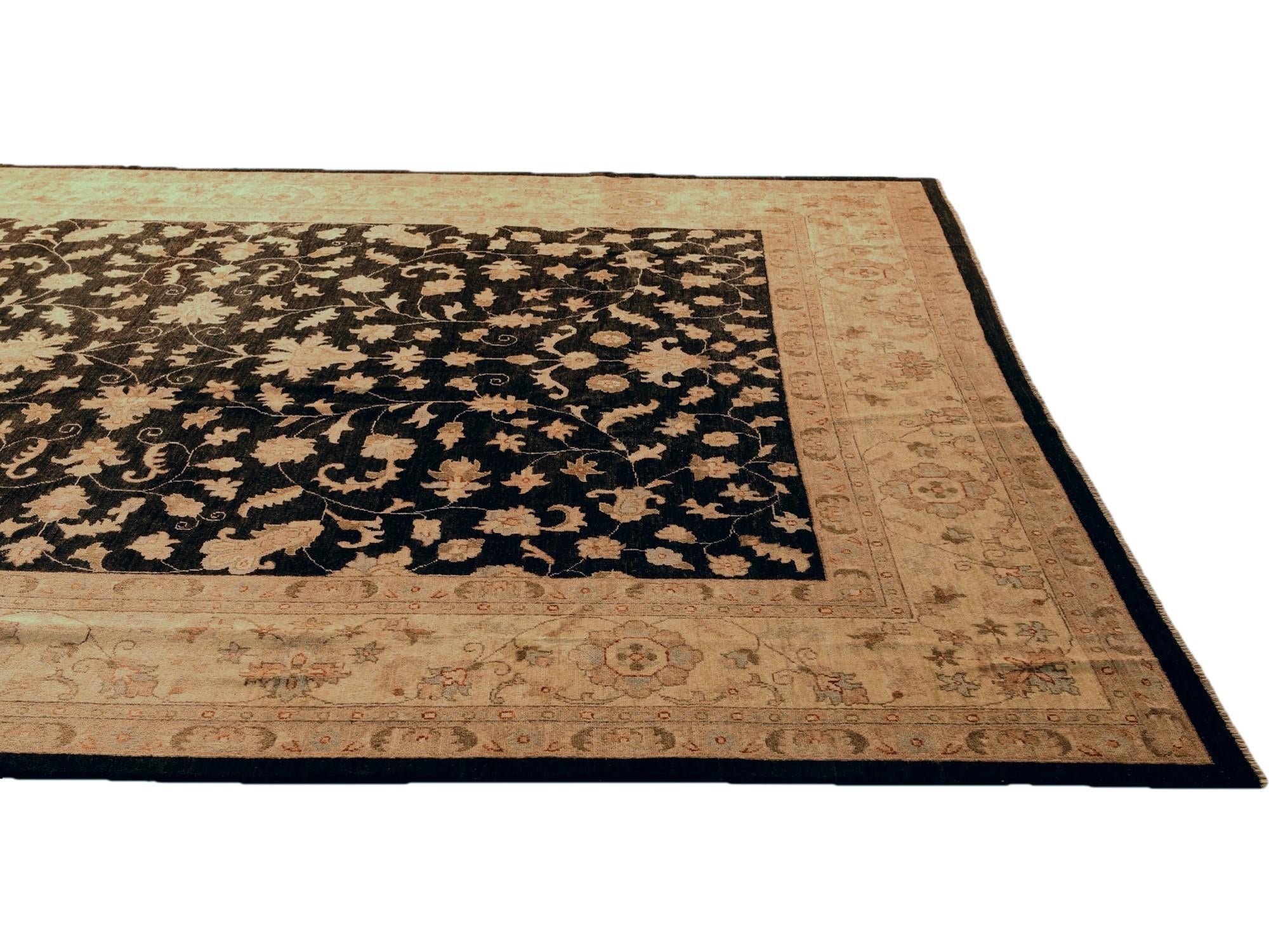 9' 3 x 11' 6 Hand Knotted Ziegler Rug
