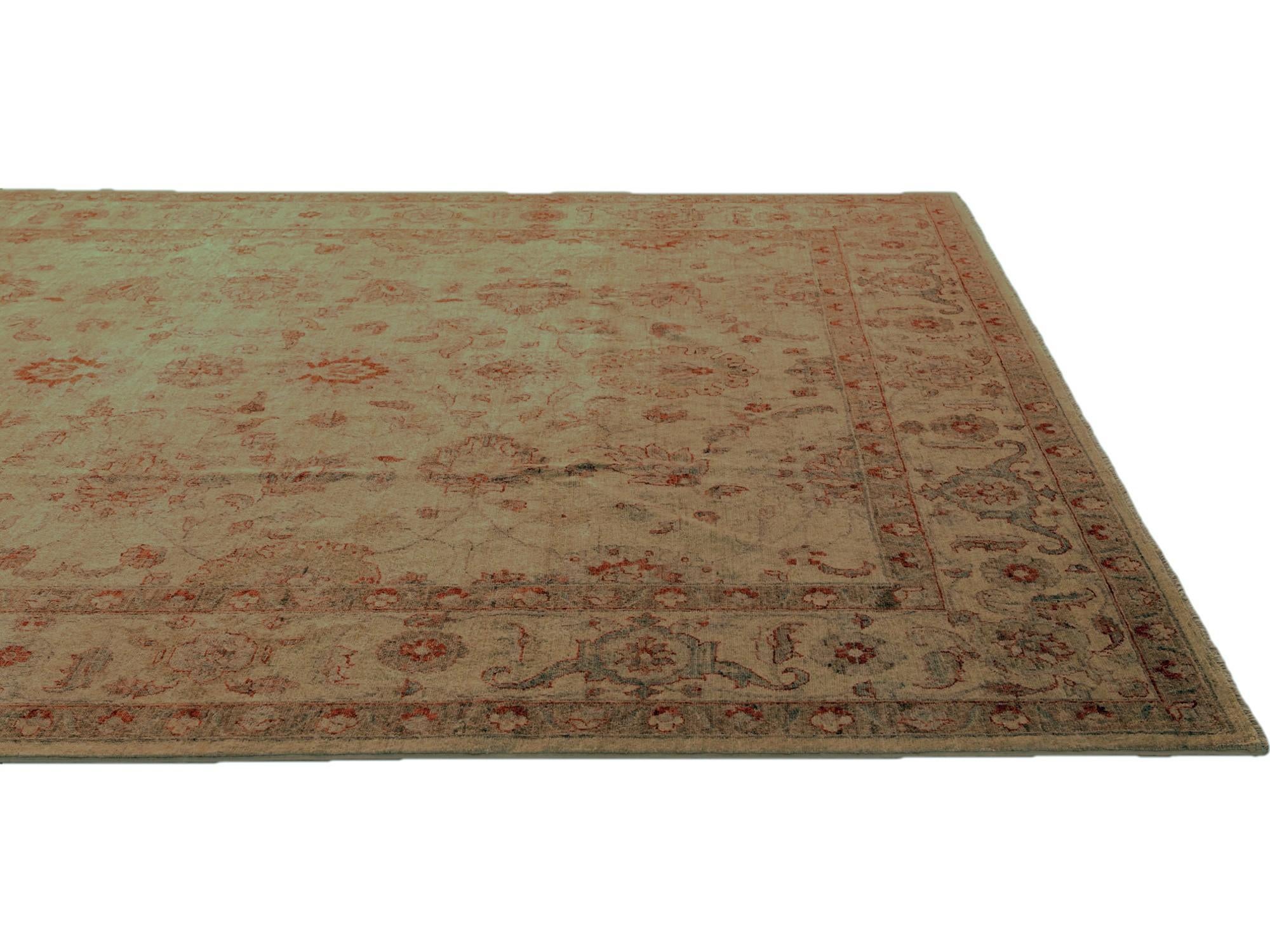 7' 11 x 10' 5 Hand Knotted Ziegler Rug