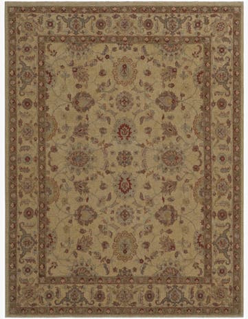 7' 11 x 10' 5 Hand Knotted Ziegler Rug