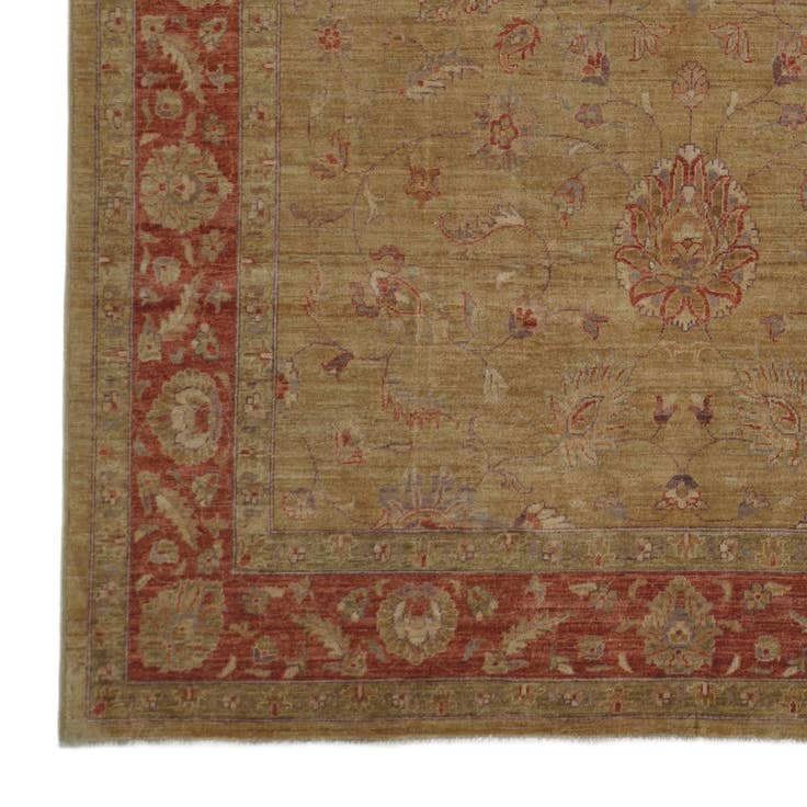 Detail image of 8' x 9' 10 Hand Knotted Ziegler Rug