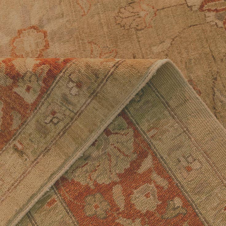 Detail image of 8' x 9' 10 Hand Knotted Ziegler Rug