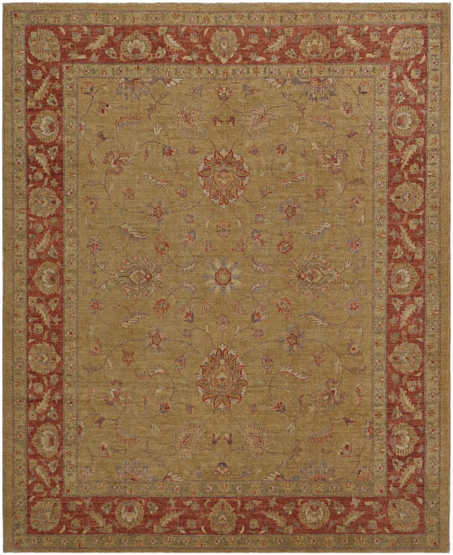 8' x 9' 10 Hand Knotted Ziegler Rug