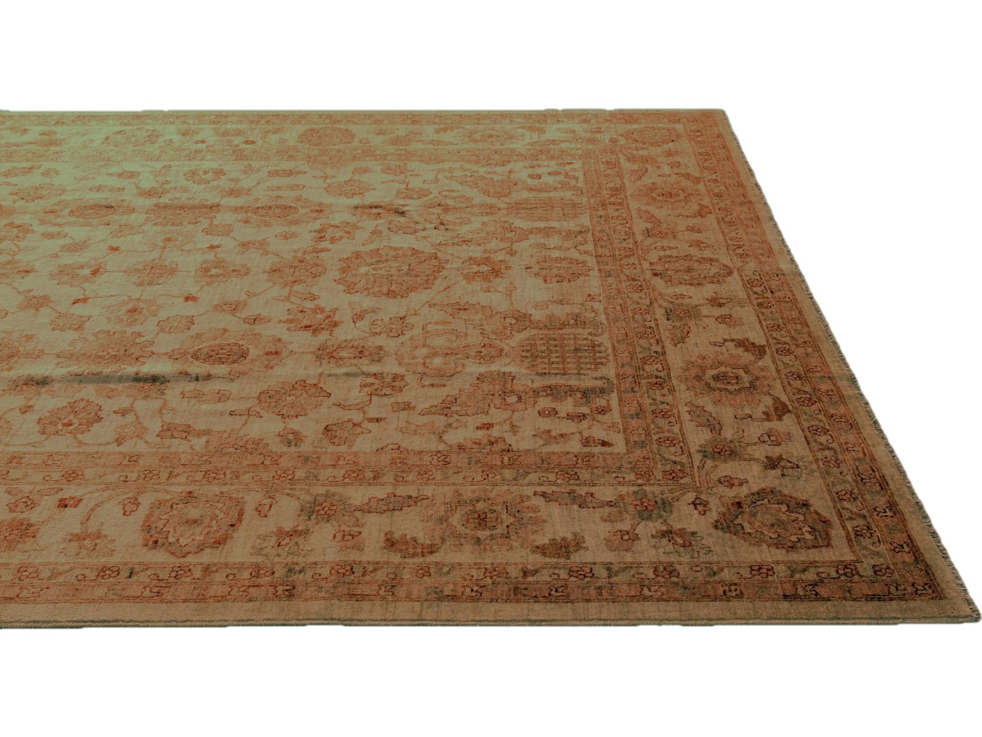 7' 11 x 9' 10 Hand Knotted Ziegler Rug