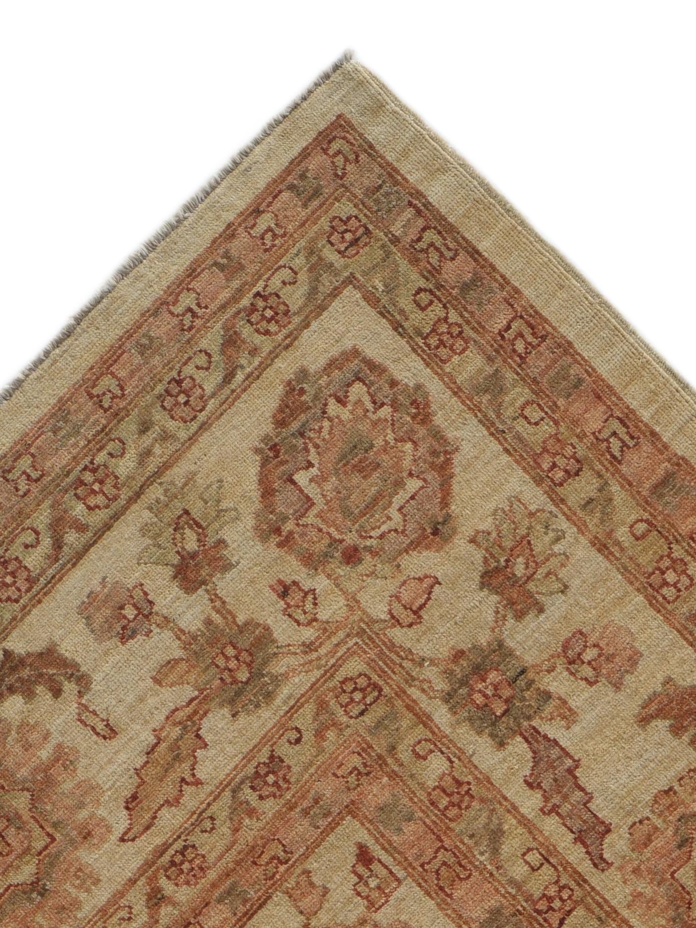7' 11 x 9' 10 Hand Knotted Ziegler Rug