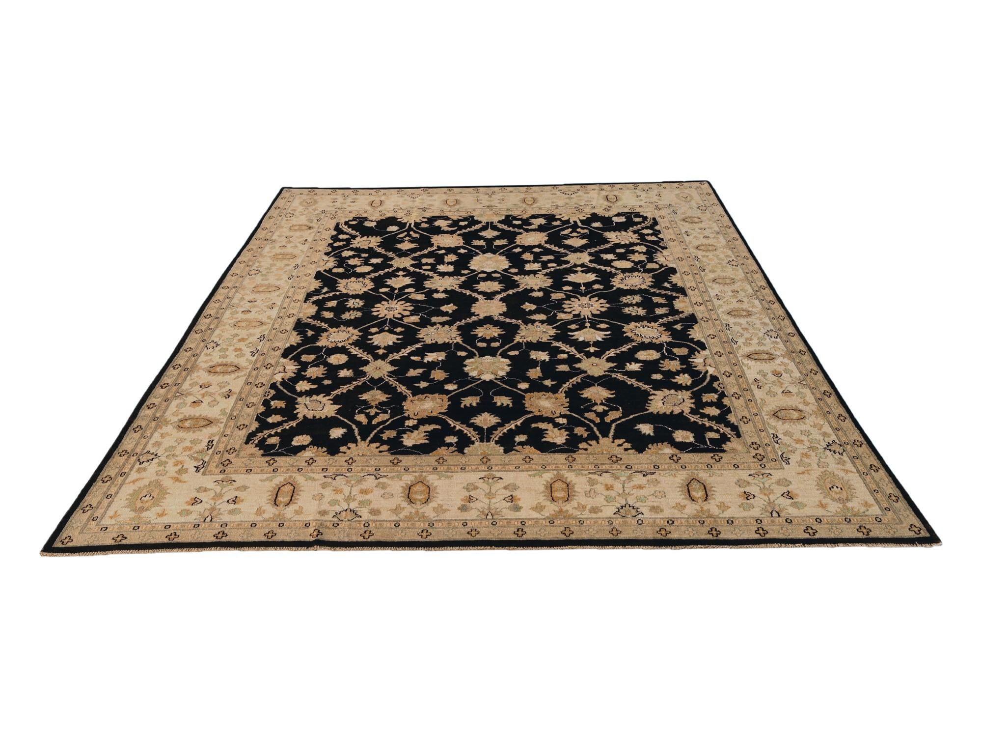 8' 1 x 9' 11 Hand Knotted Ziegler Rug