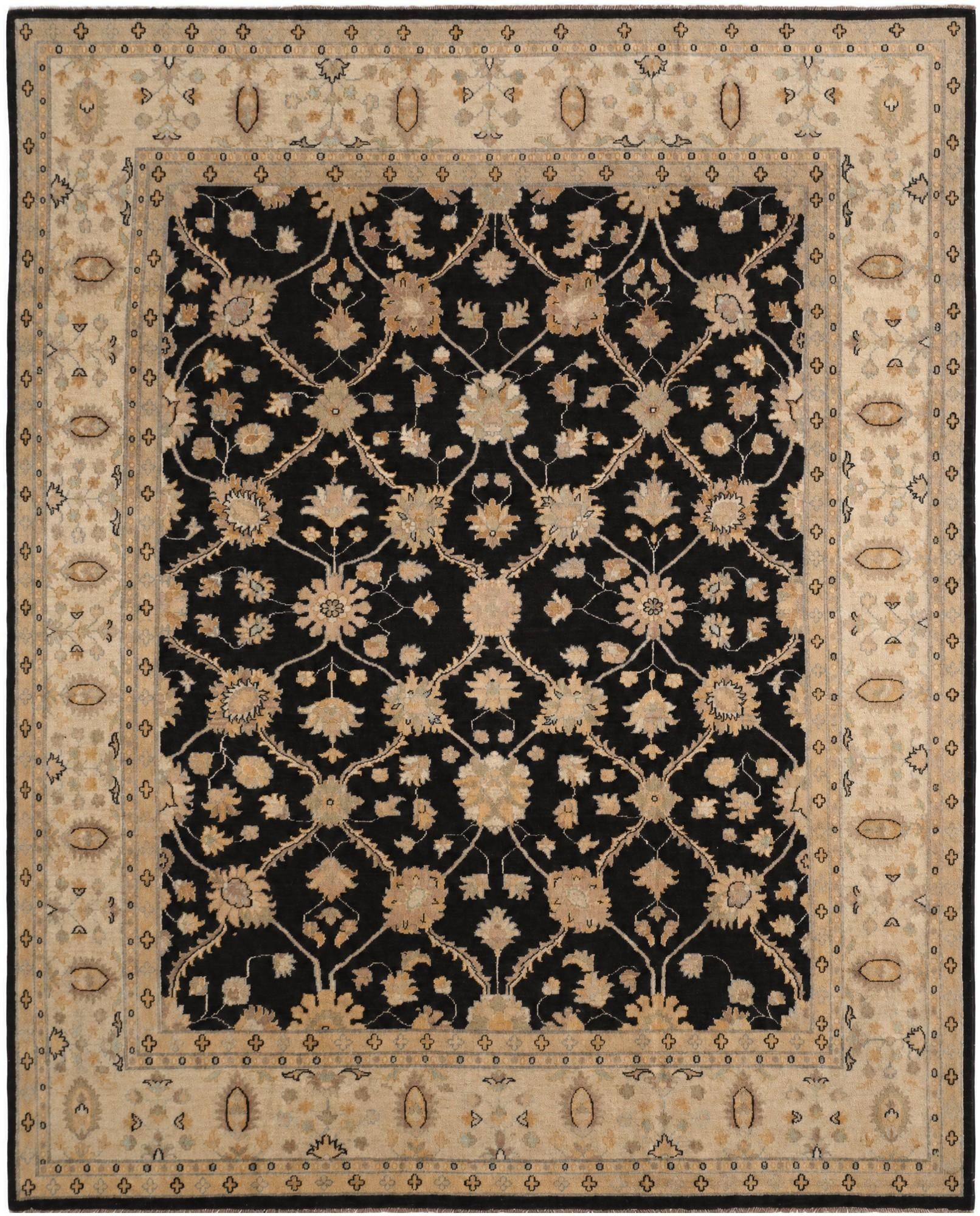 8' 1 x 9' 11 Hand Knotted Ziegler Rug