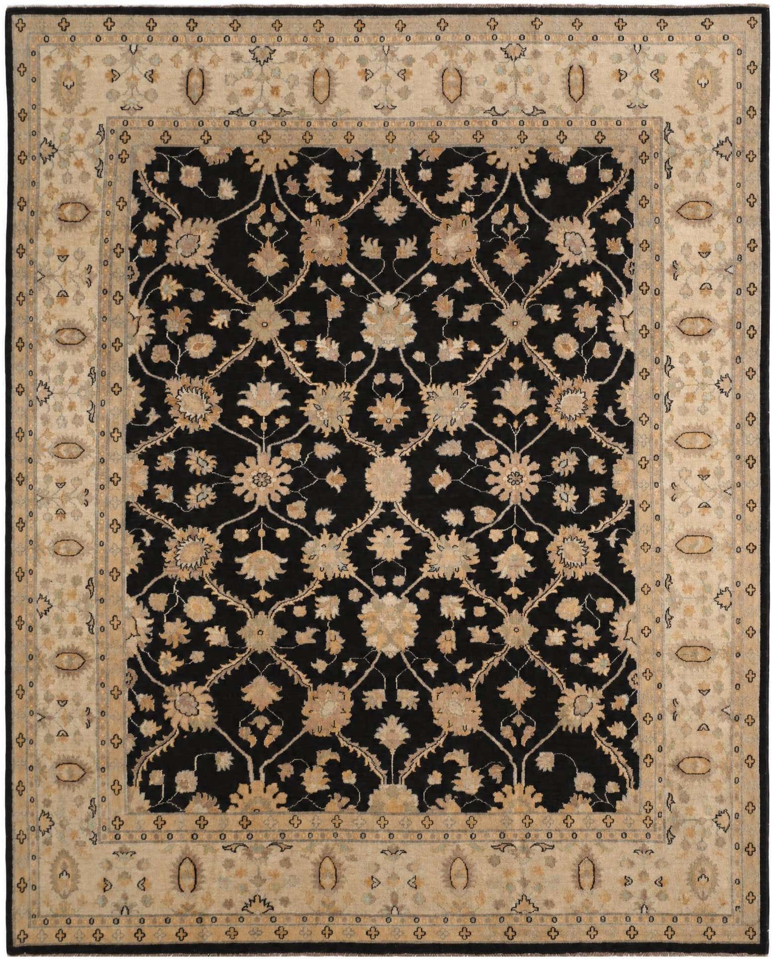 8' 1 x 9' 11 Hand Knotted Ziegler Rug