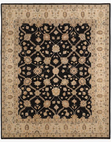 8' 1 x 9' 11 Hand Knotted Ziegler Rug