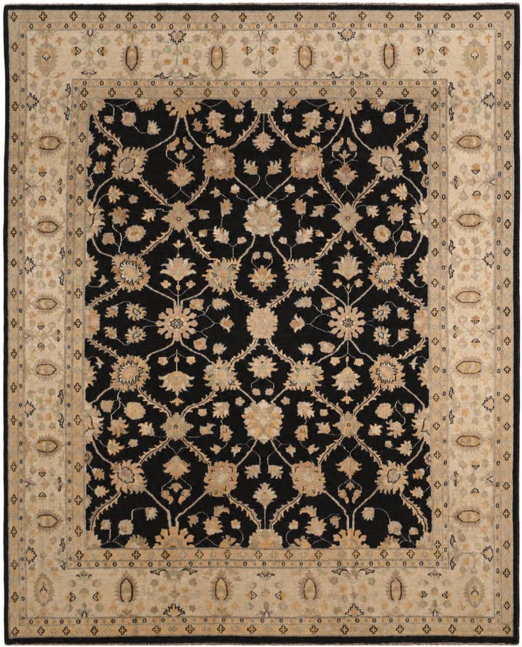 Detail image of 8' 1 x 9' 11 Hand Knotted Ziegler Rug