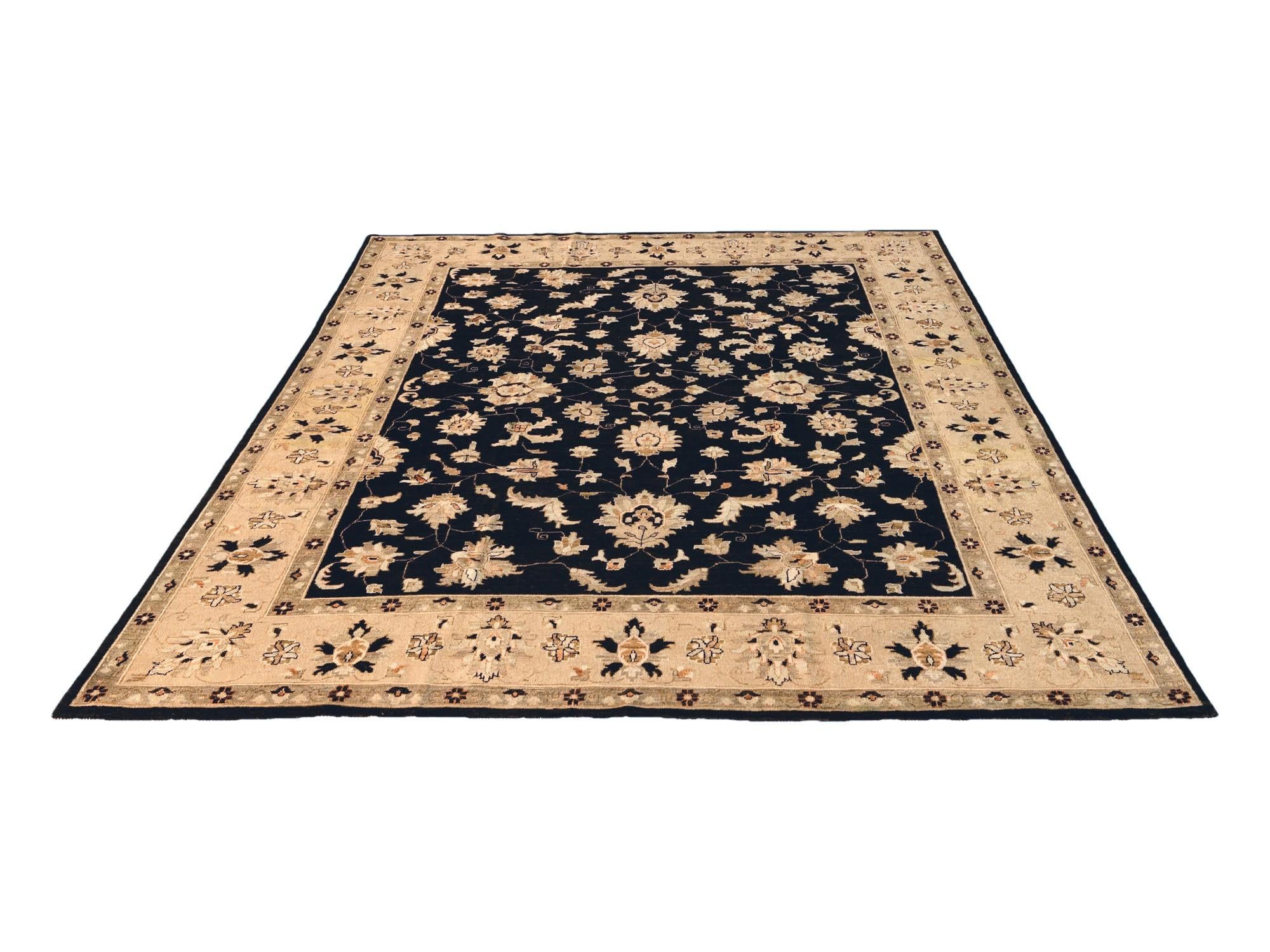 8' 1 x 10' 6 Hand Knotted Ziegler Rug