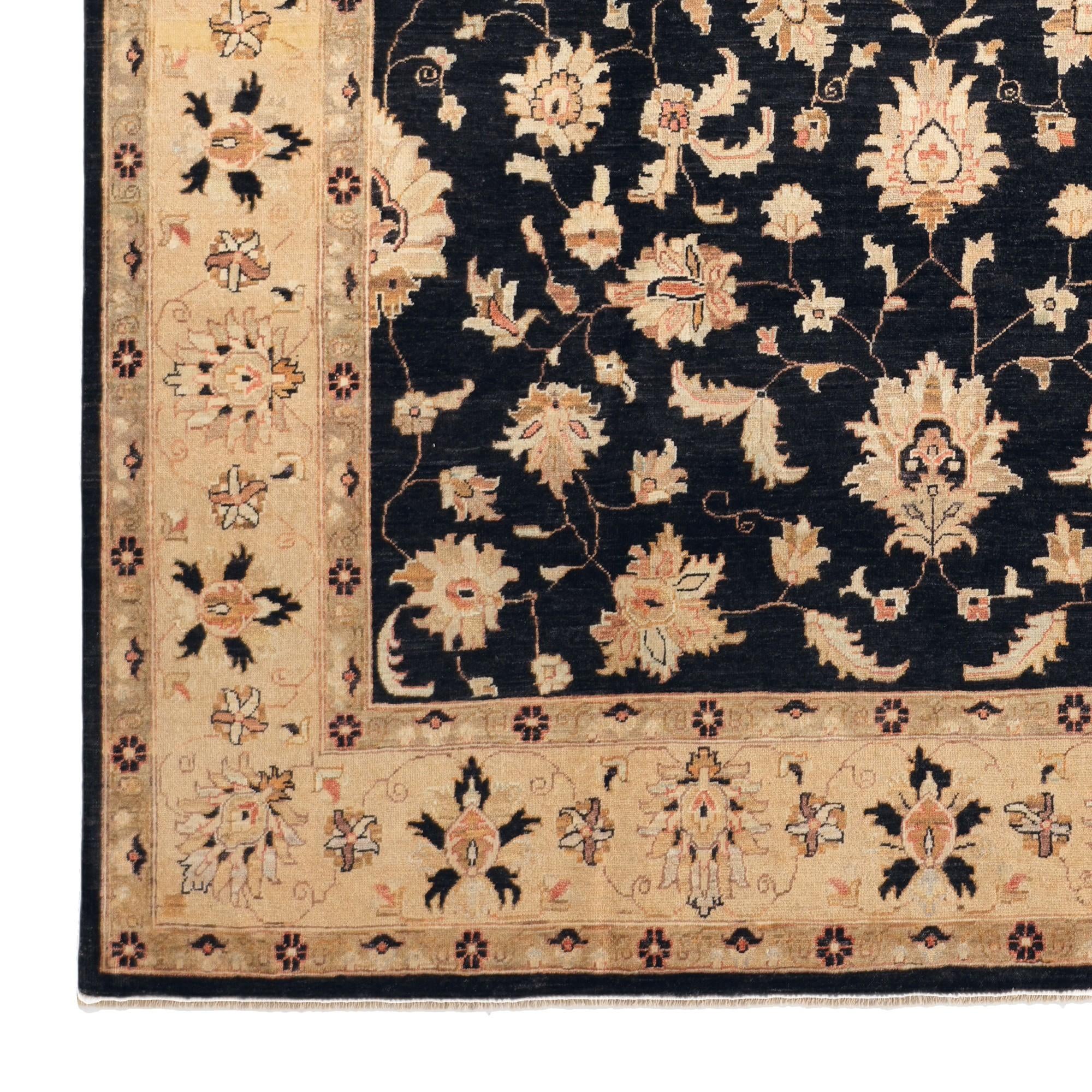 8' 1 x 10' 6 Hand Knotted Ziegler Rug