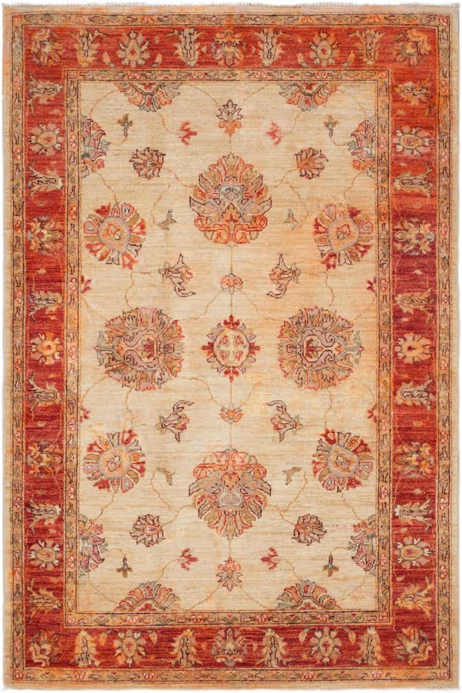 3' 11 x 5' 10 Hand Knotted Ziegler Rug