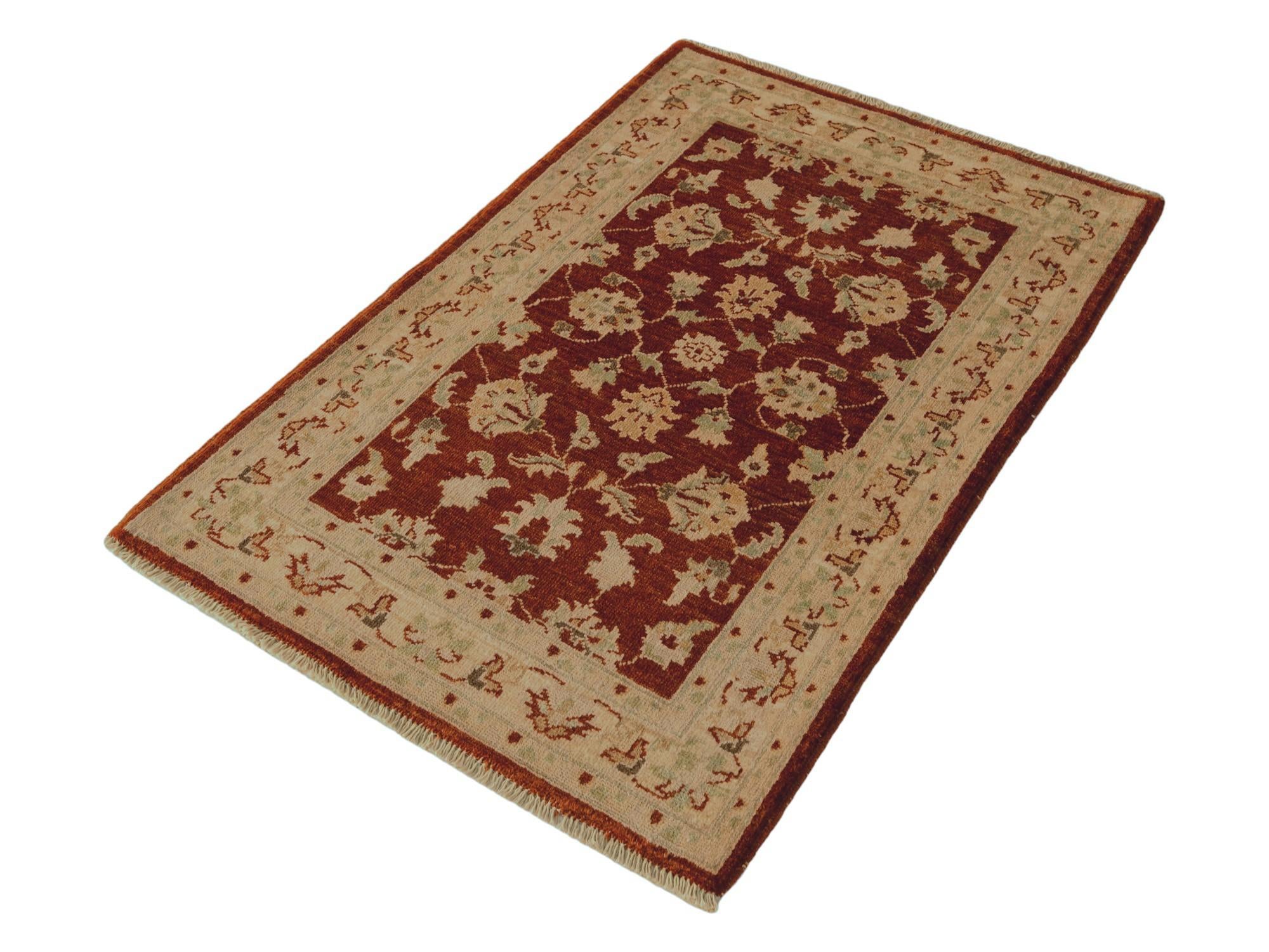 80cm x 120cm Hand Knotted Ziegler Rug