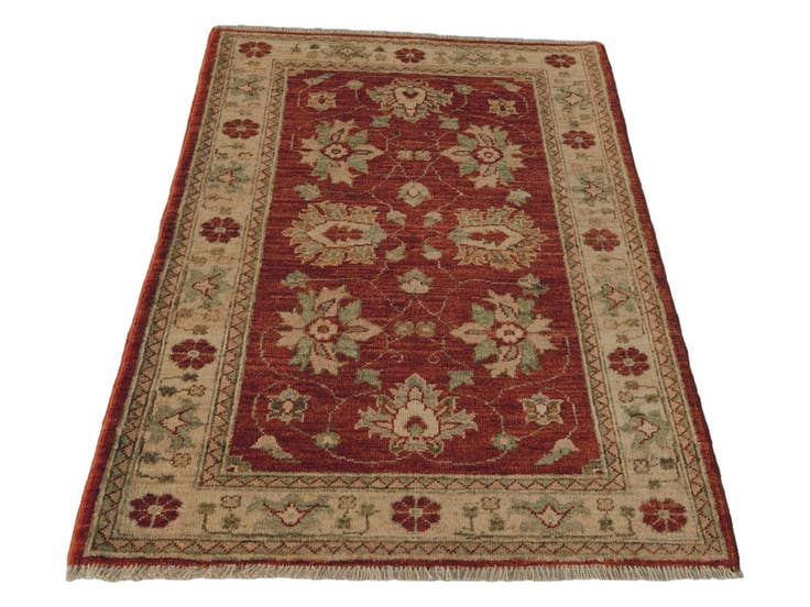 Detail image of 2' 8 x 3' 11 Hand Knotted Ziegler Rug