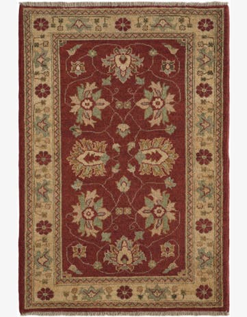 2' 8 x 3' 11 Hand Knotted Ziegler Rug