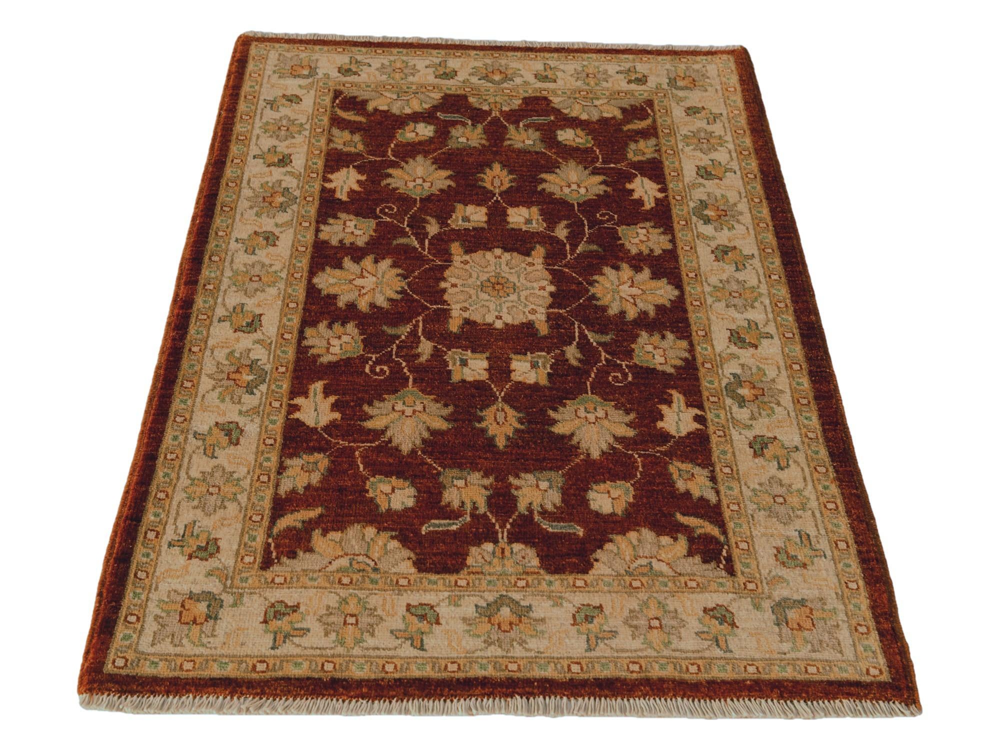 2' 5 x 3' 11 Hand Knotted Ziegler Rug