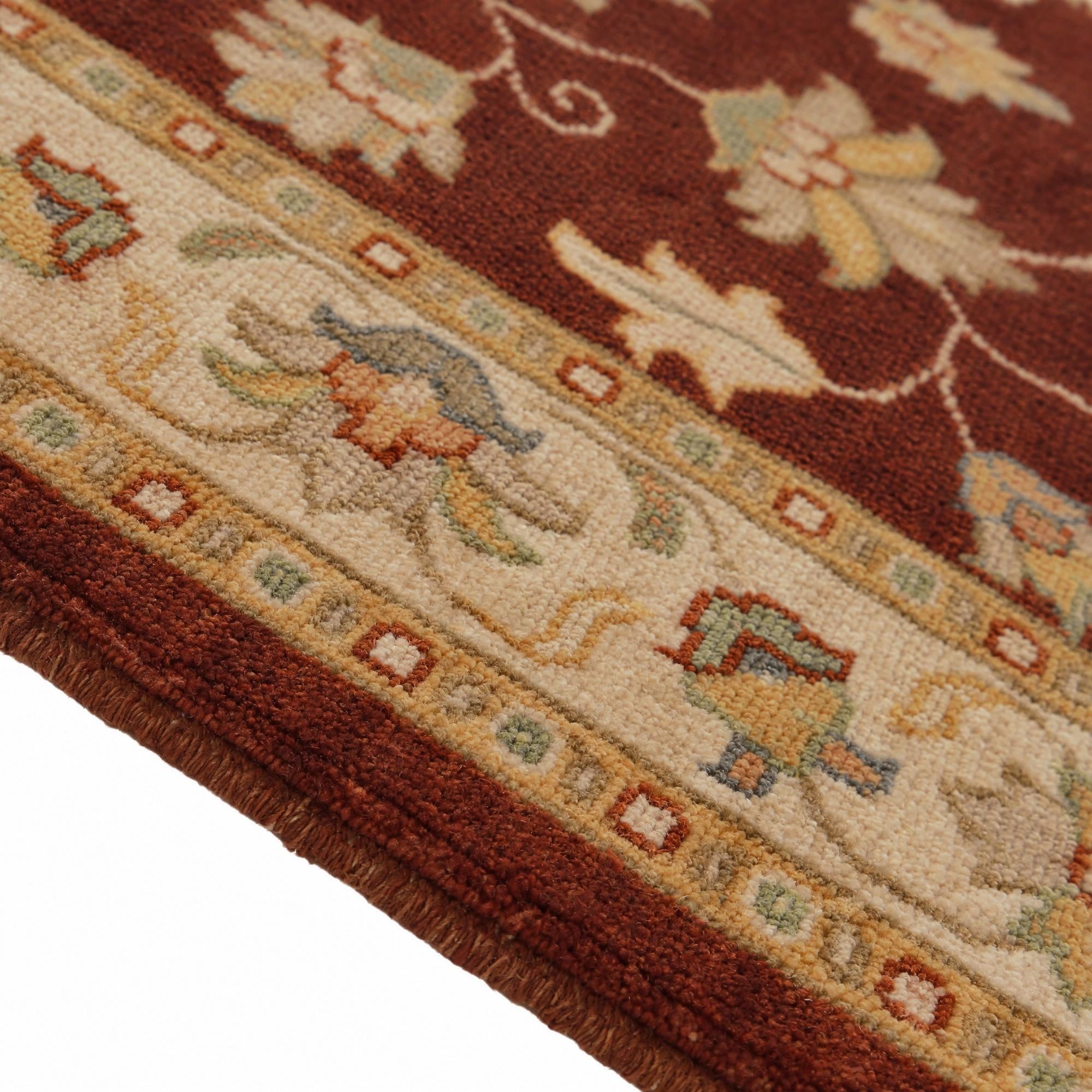 75cm x 120cm Hand Knotted Ziegler Rug