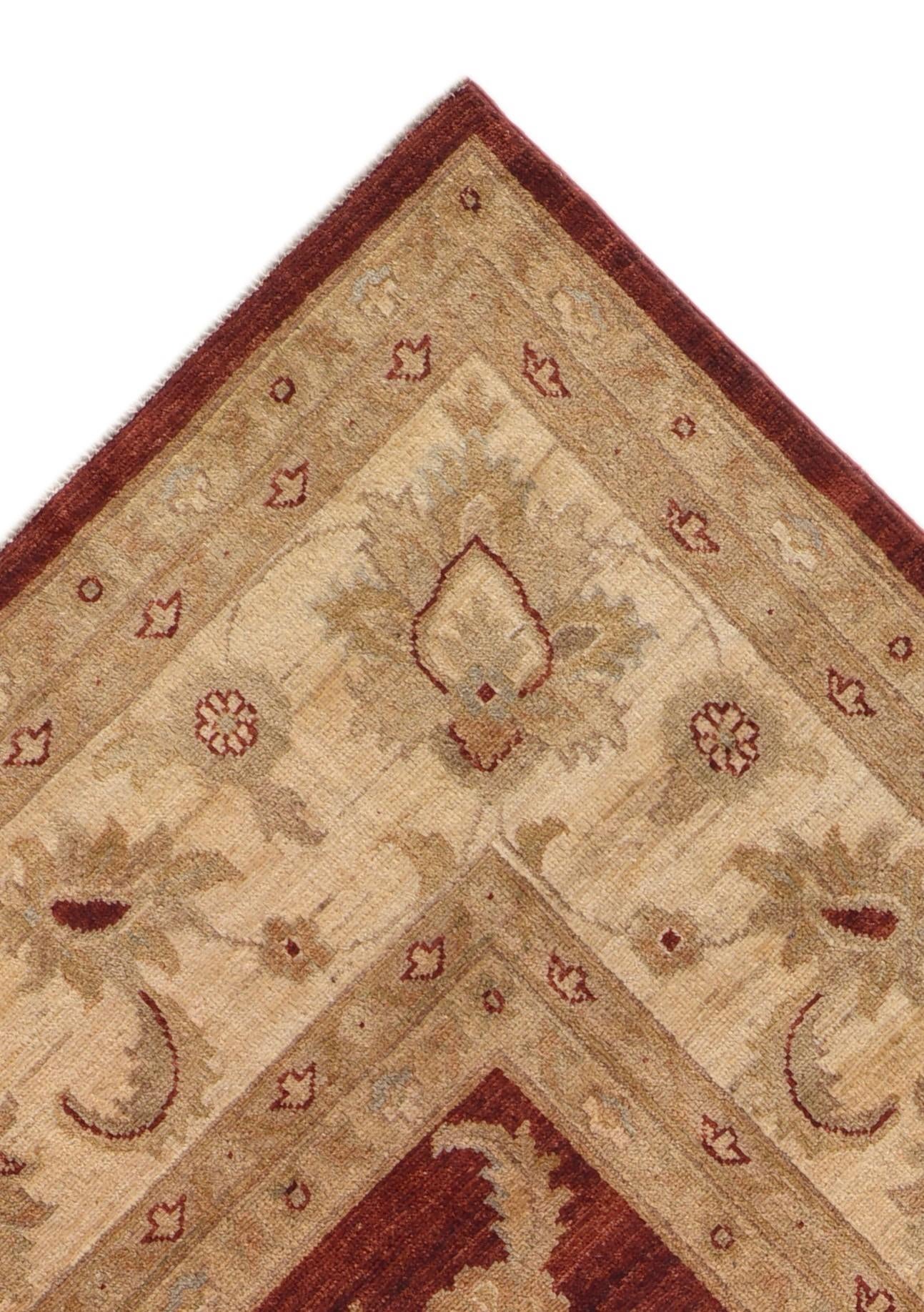 9' x 12' 1 Hand Knotted Ziegler Rug