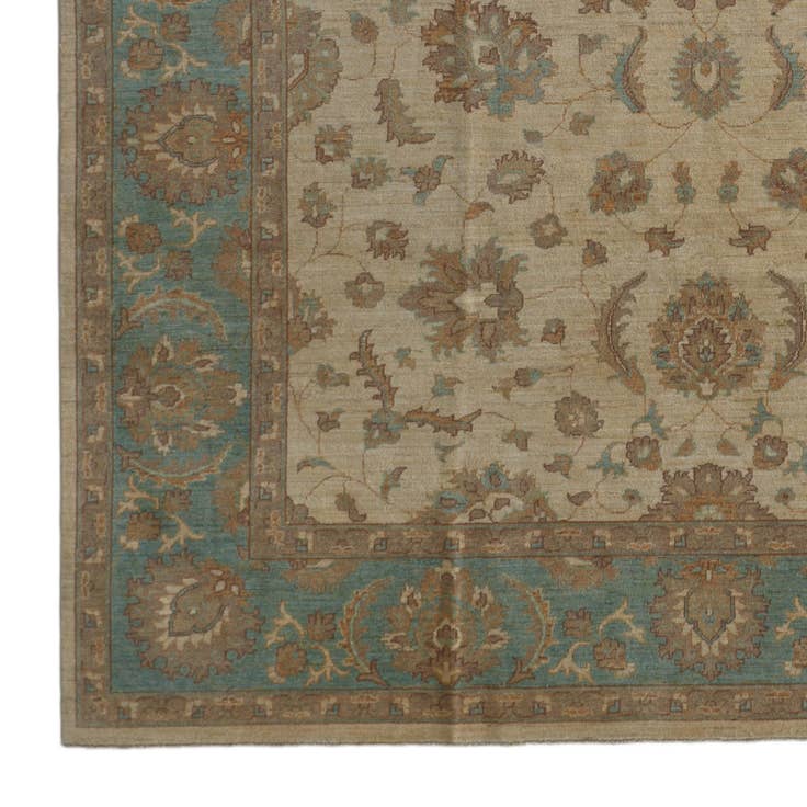 Detail image of 8' 5 x 11' 4 Hand Knotted Ziegler Rug