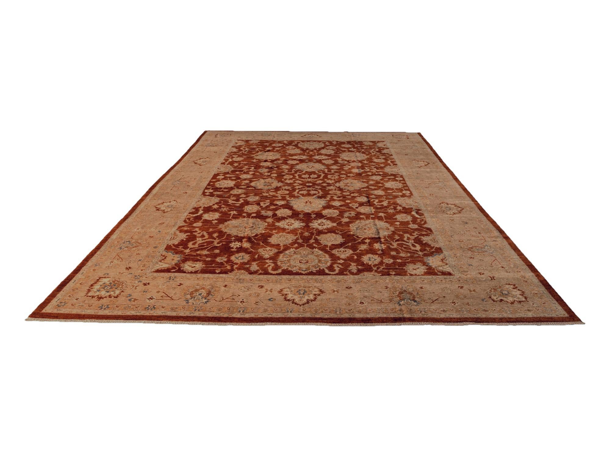 11' 10 x 18' 9 Hand Knotted Ziegler Rug