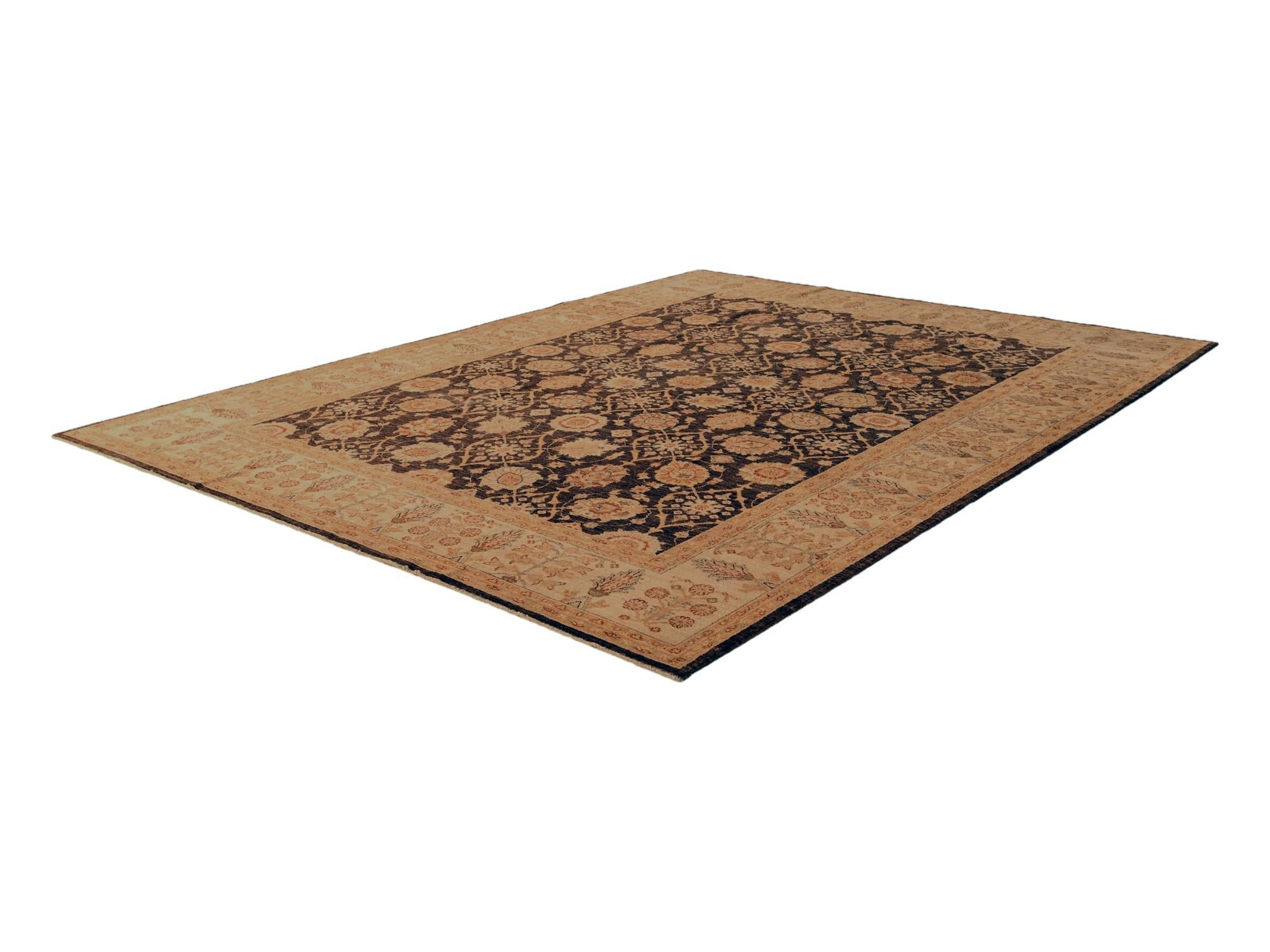 8' 4 x 10' 8 Hand Knotted Ziegler Rug