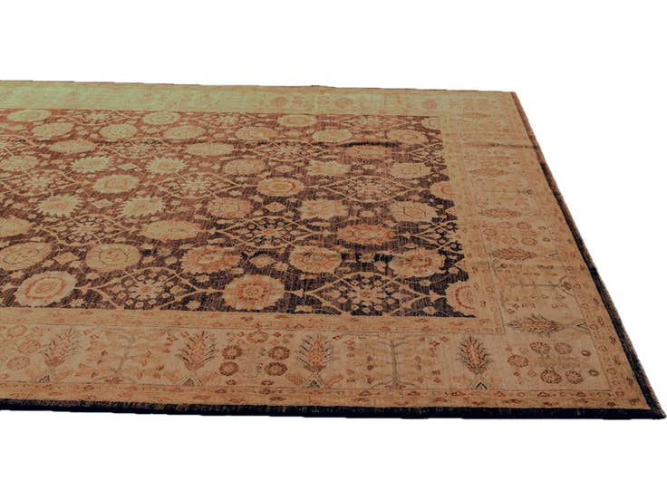 Detail image of 8' 4 x 10' 8 Hand Knotted Ziegler Rug