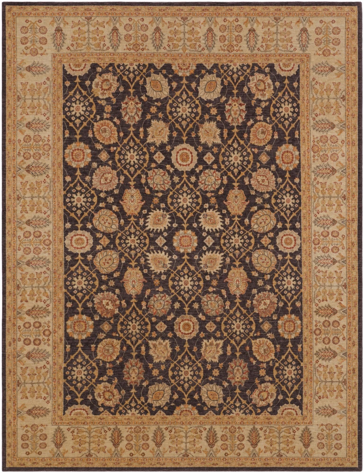 8' 4 x 10' 8 Hand Knotted Ziegler Rug