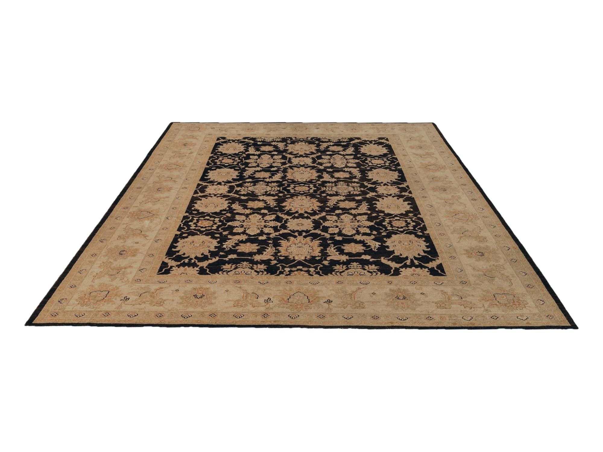 9' 1 x 12' Hand Knotted Ziegler Rug