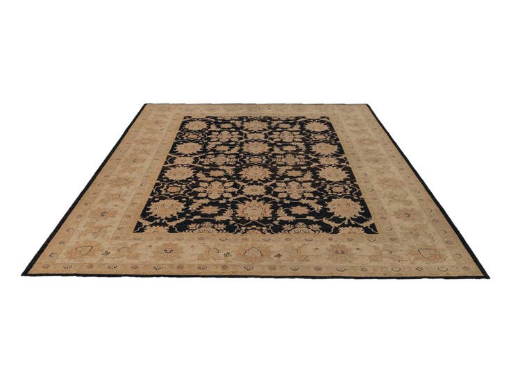 Detail image of 9' 1 x 12' Hand Knotted Ziegler Rug
