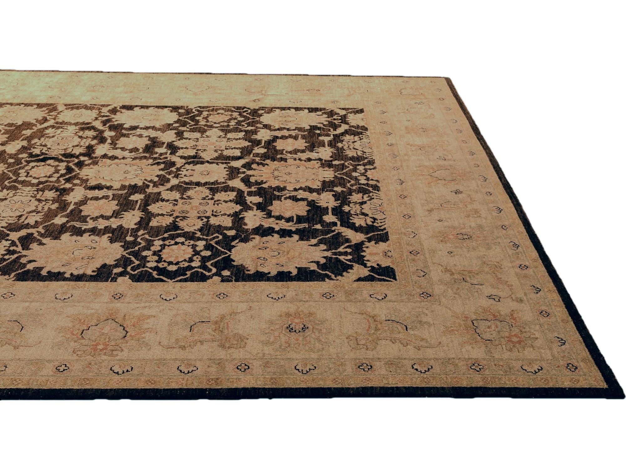 9' 1 x 12' Hand Knotted Ziegler Rug