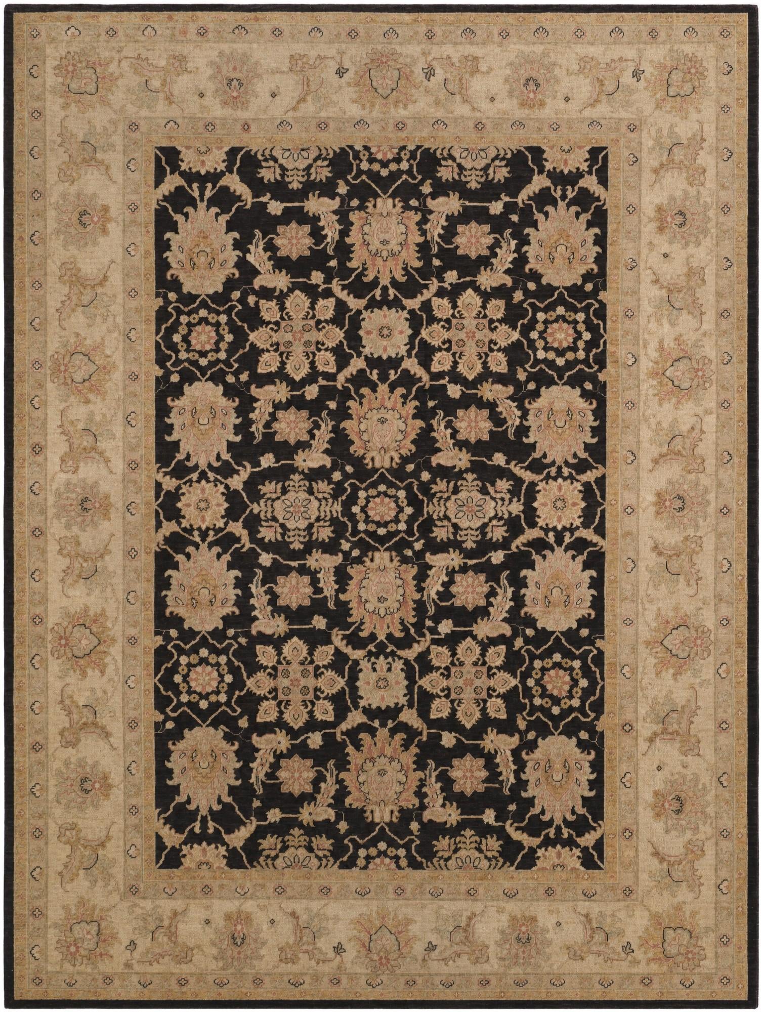 9' 1 x 12' Hand Knotted Ziegler Rug