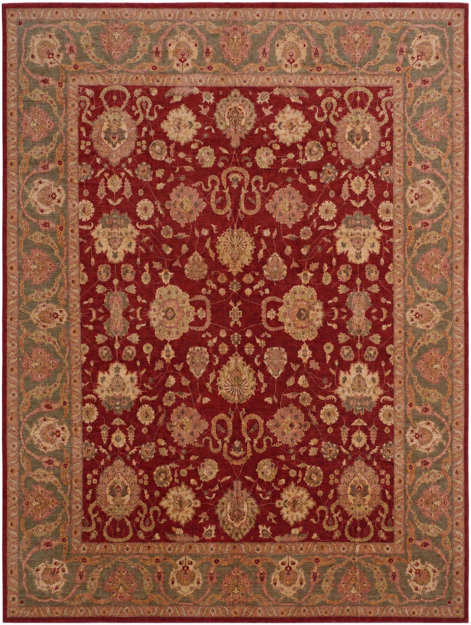 14' 2 x 18' 9 Hand Knotted Ziegler Rug