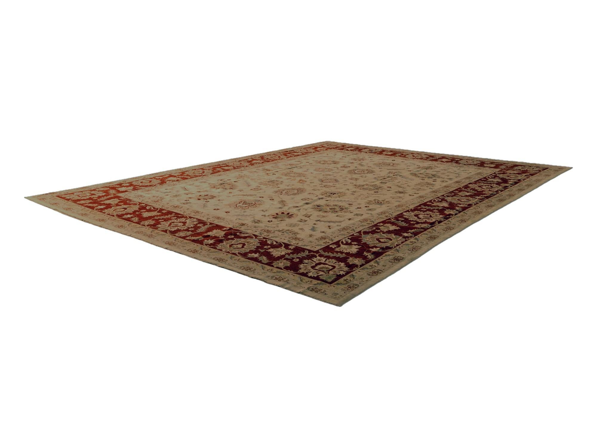 12' 6 x 15' 10 Hand Knotted Ziegler Rug