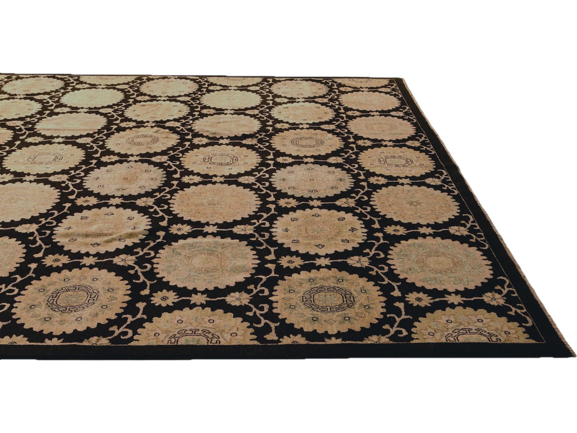 9' 11 x 13' 11 Hand Knotted Ziegler Rug