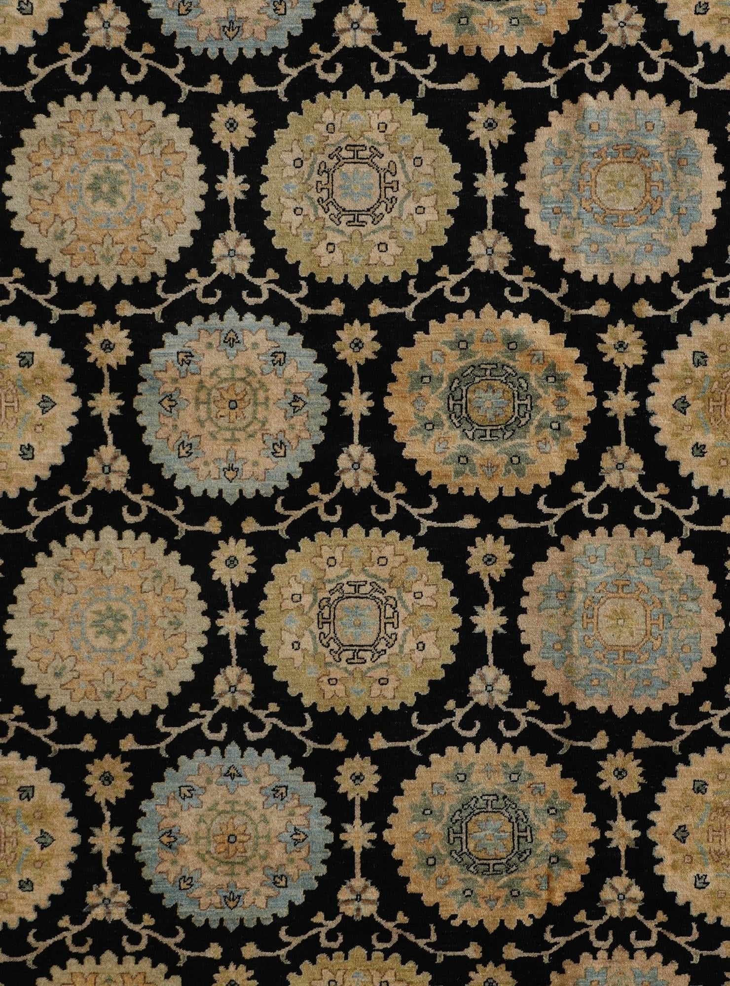 9' 11 x 13' 11 Hand Knotted Ziegler Rug