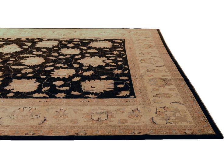 Detail image of 9' 10 x 13' 10 Hand Knotted Ziegler Rug