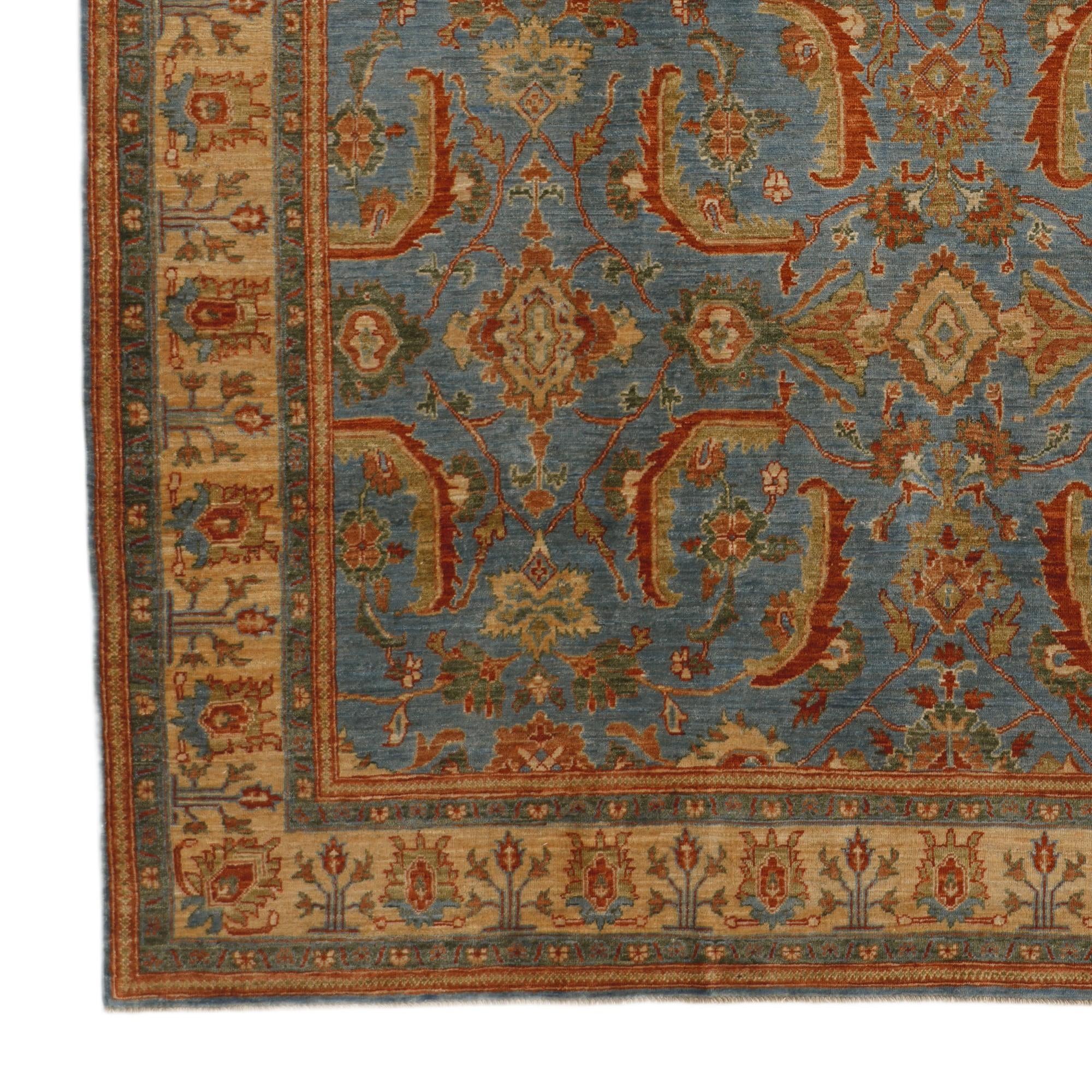 8' 1 x 10' 2 Hand Knotted Ziegler Rug