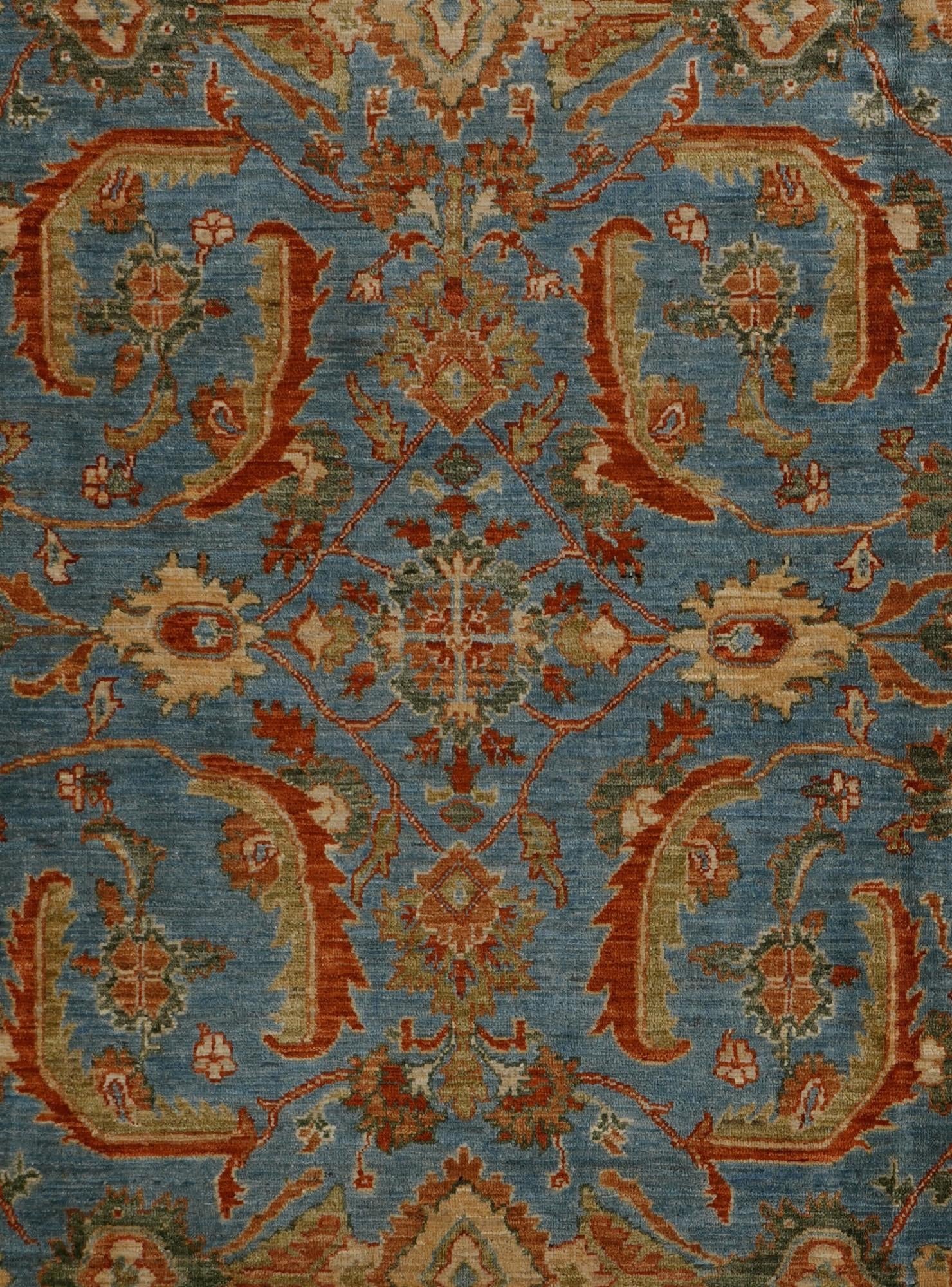 8' 1 x 10' 2 Hand Knotted Ziegler Rug