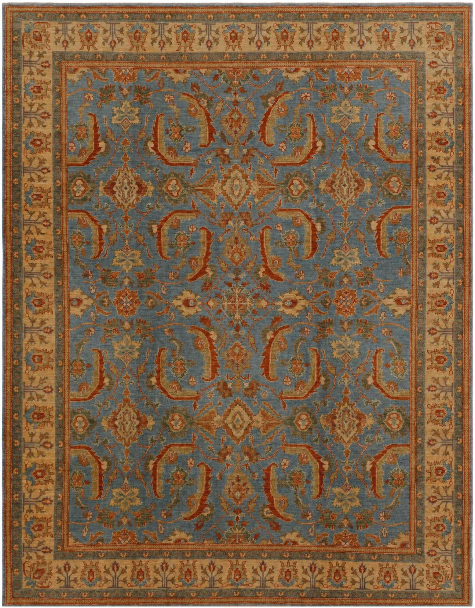 8' 1 x 10' 2 Hand Knotted Ziegler Rug