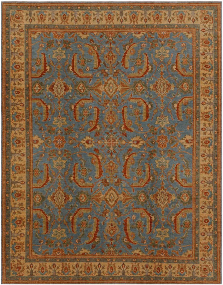 Detailansicht von 245cm x 310cm Handgeknüpft Ziegler Teppich