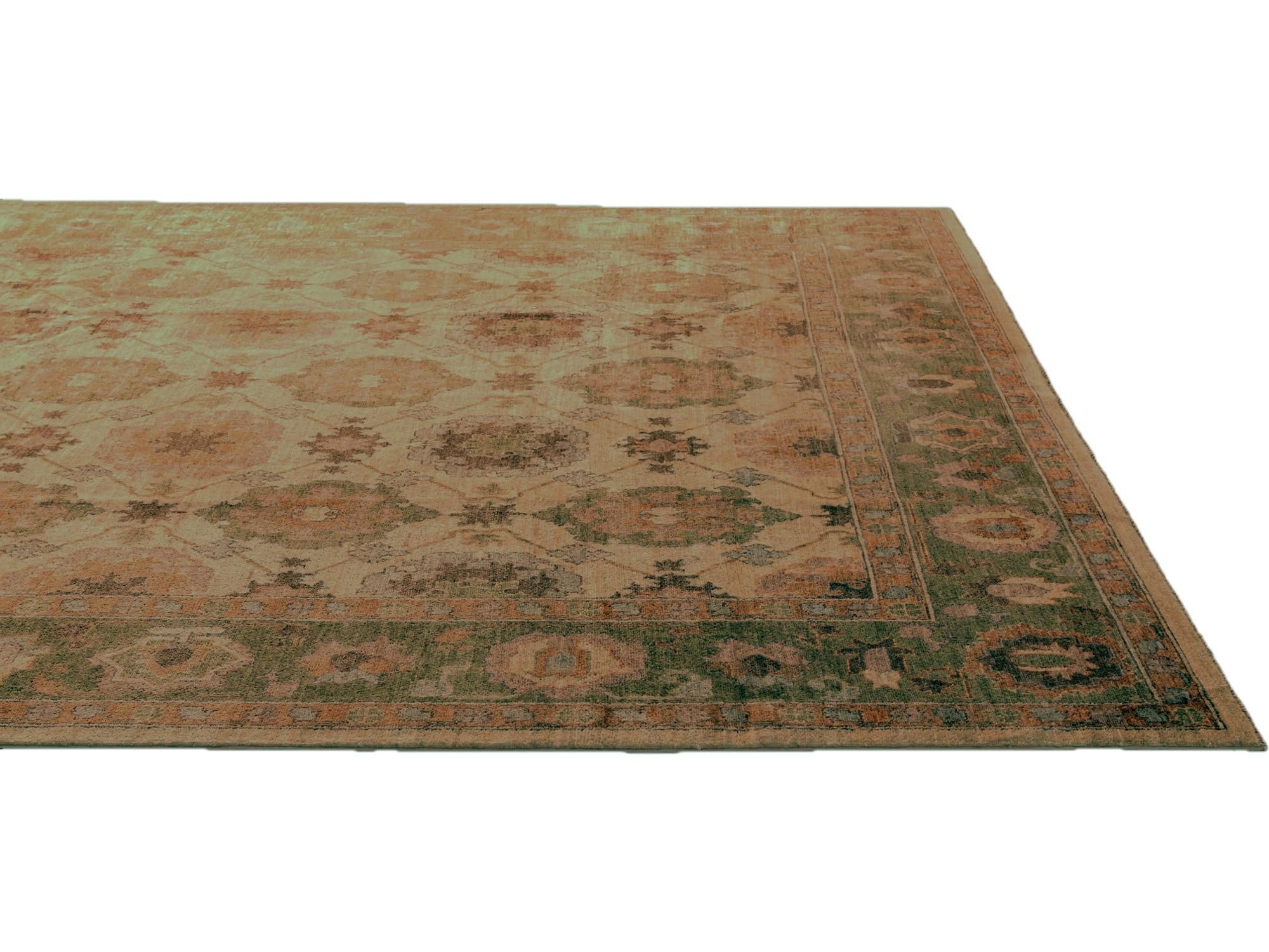 8' x 10' 8 Hand Knotted Ziegler Rug